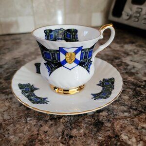 Vintage Elizabethan Nova Scotia Tartan Fine Bone China Tea Cup and Saucer